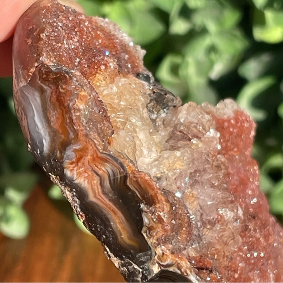 Druzy Chalcedony Crystal Heart - Picture 5 of 14